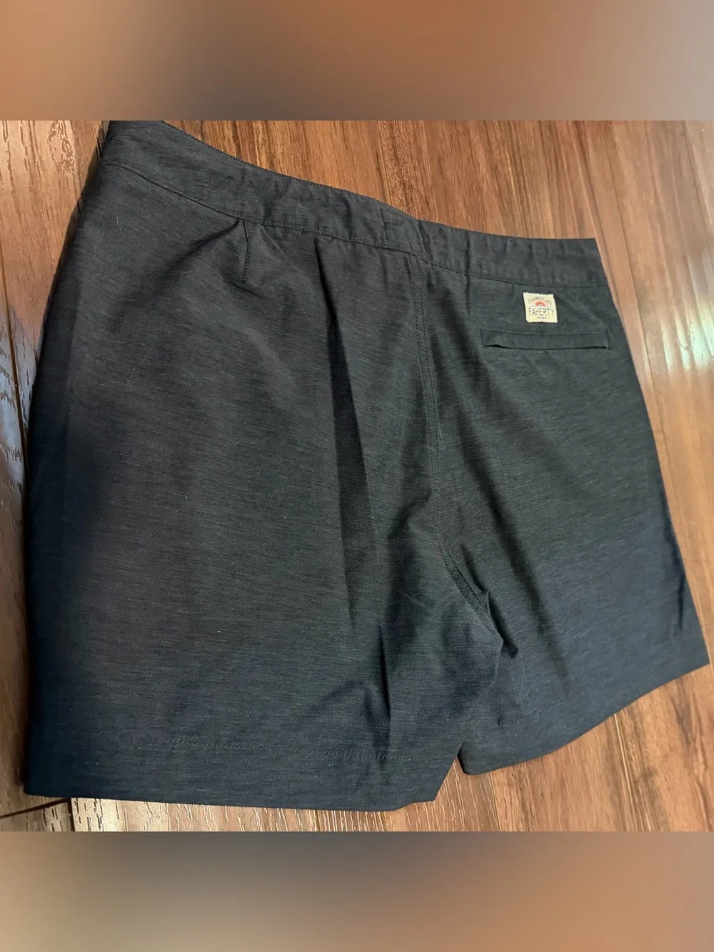Faherty All Day Shorts Men’s 34 5” Inseam Steel Blue Gray Stretch